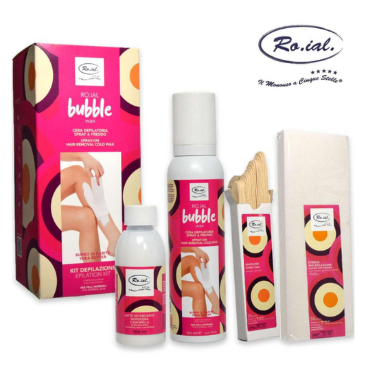 ROIAL KIT DEPIL.A FREDDO BUBBLE WAX BURRO DI KARITE'