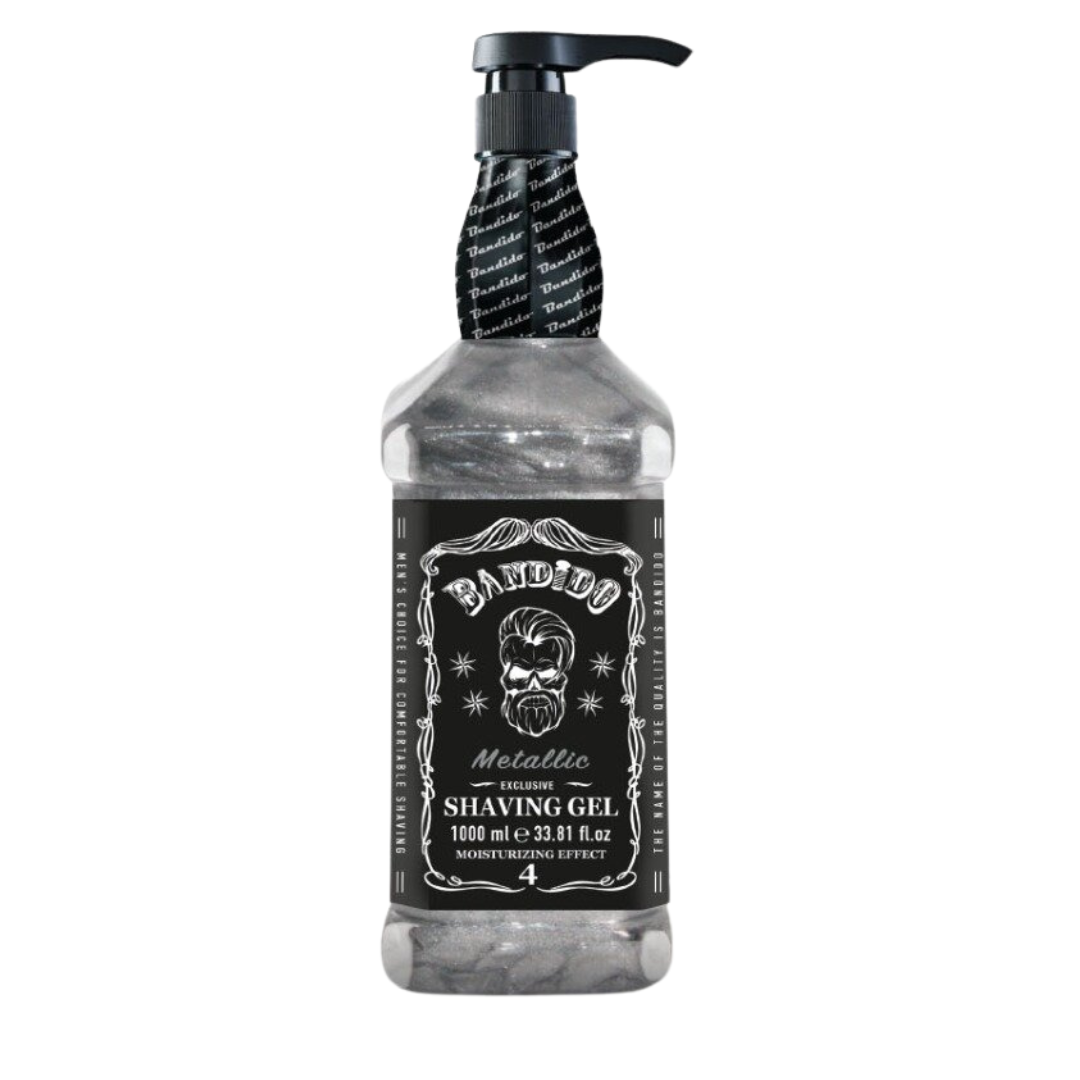 BANDIDO SHAVING GEL METALLIC SILVER 1000ML